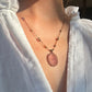 Collier Court Tibétain Strawberry Quartz Rose - Sharing