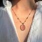 Collier Court Tibétain Strawberry Quartz Rose - Sharing