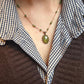 Collier Court Tibétain So Precious Vésuvianite - Sharing