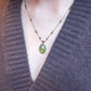Collier Court Tibétain So Precious Vésuvianite - Sharing