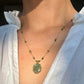 Collier Court Tibétain Kyanite Verte (Rare) - Sharing