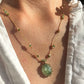 Collier Court Tibétain Kyanite Verte (Rare) - Sharing