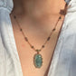 Collier Court Tibétain Kyanite Bleue (Rare) - Sharing