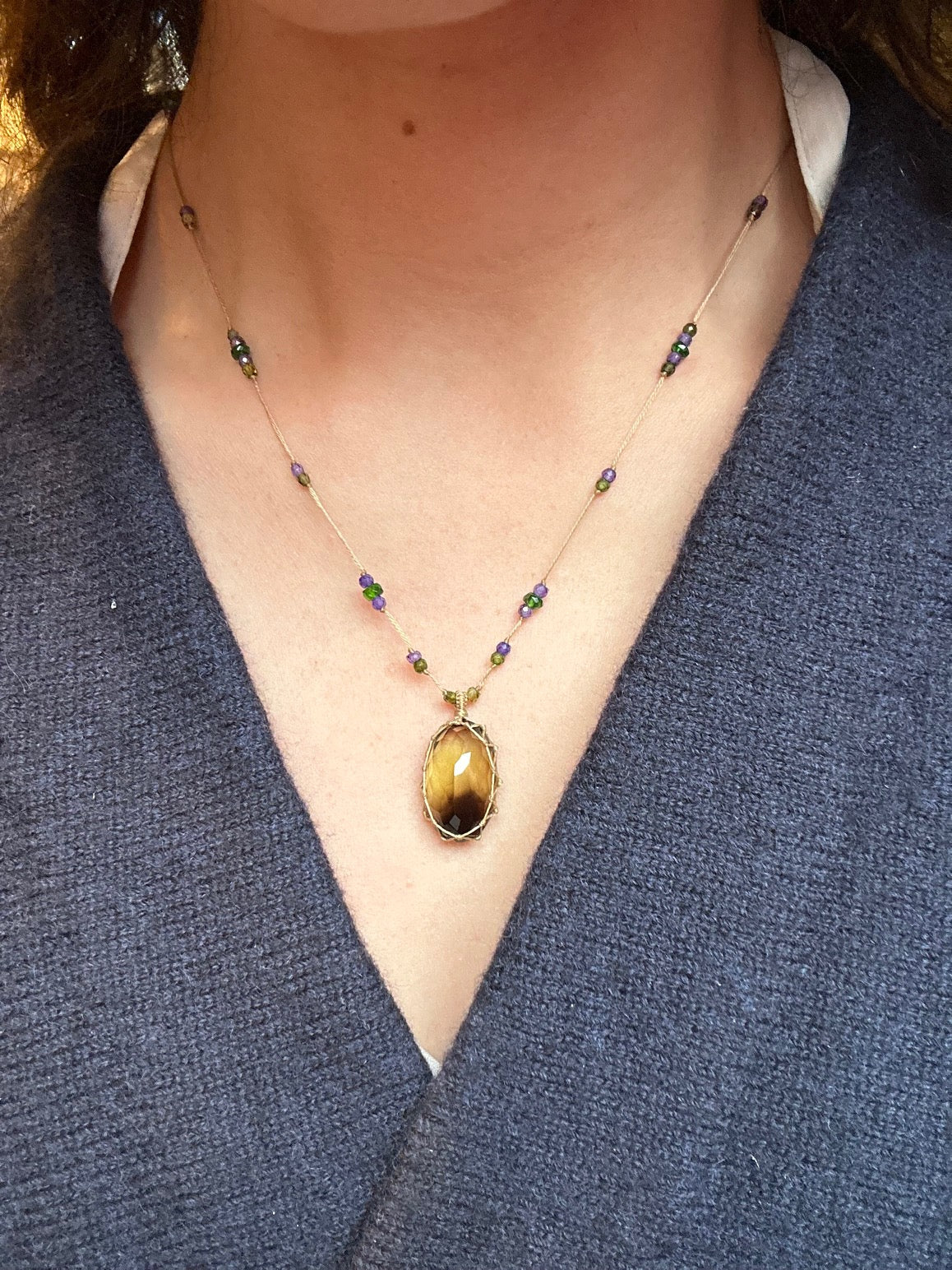 Collier Court Tibétain Bio Lemon - Sharing