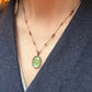 Collier Court Tibétain Kyanite Verte (Rare) - Sharing