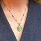 Collier Court Tibétain Kyanite Verte (Rare) - Sharing