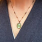 Collier Court Tibétain Kyanite Verte (Rare) - Sharing