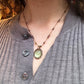 Collier Court Tibétain Fluorite Verte (Rare) - Sharing