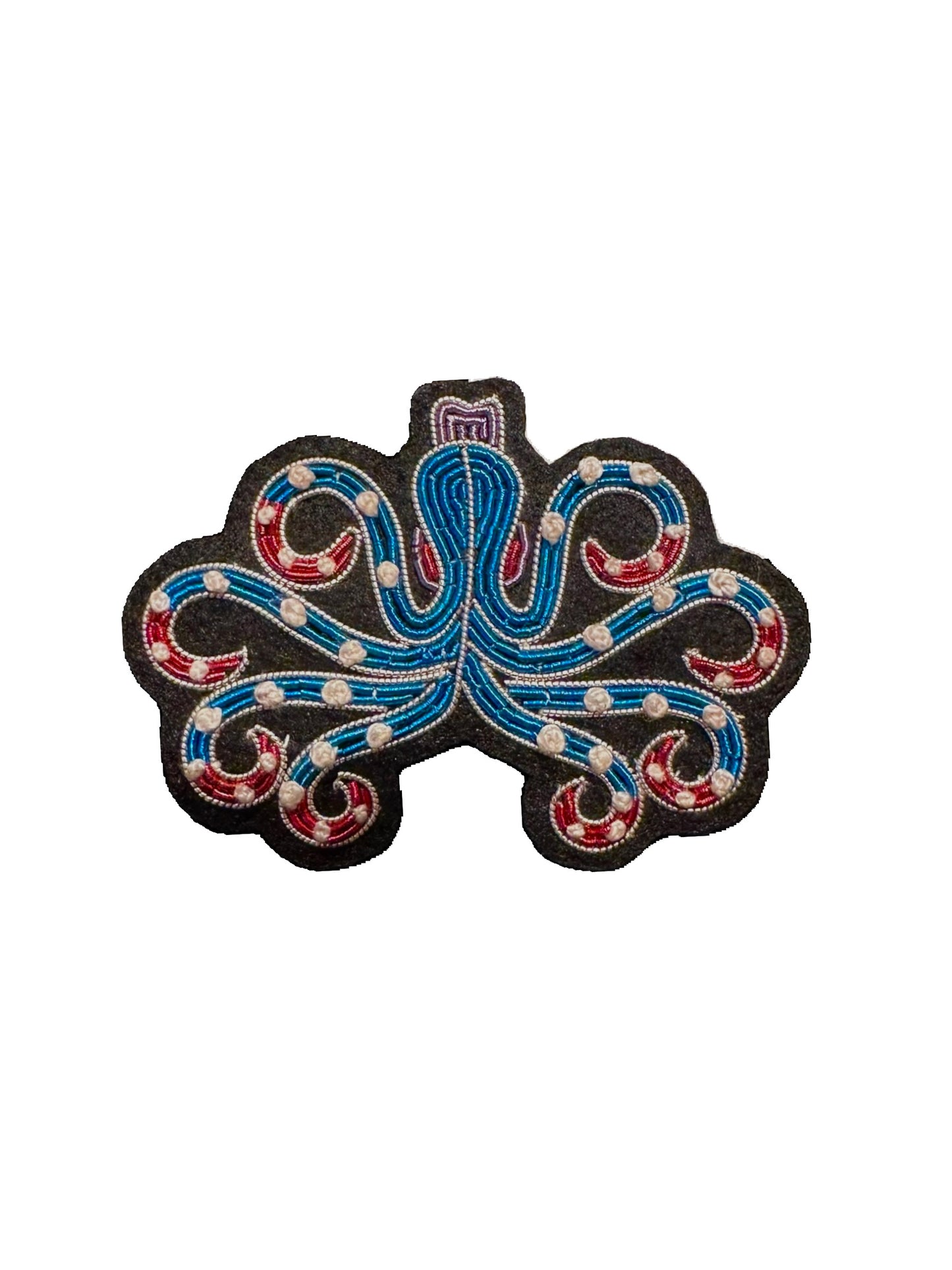 Broche Pieuvre Bleue - Macon & Lesquoy