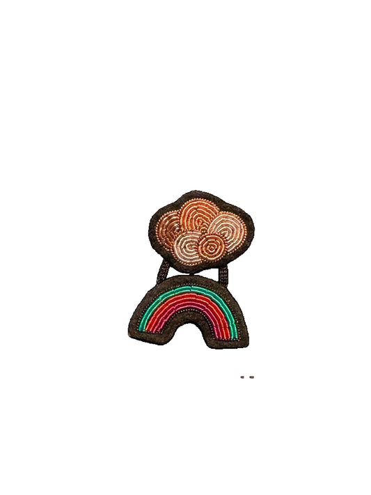Broche Arc-en-ciel et Nuage - Macon & Lesquoy