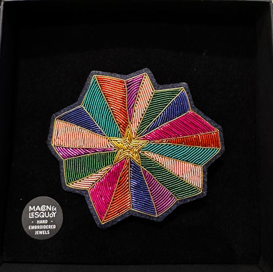 Barrette Brodée Étoile - Macon & Lesquoy