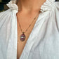 Collier Court Tibétain Fluorite Rainbow (Rare) - Sharing