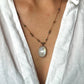 Collier Court Tibétain Rainbow Moonstone (Rare) - Sharing