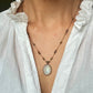 Collier Court Tibétain Rainbow Moonstone (Rare) - Sharing