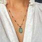 Collier Court Tibétain Ancient Roman Glass - Sharing