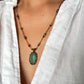 Collier Court Tibétain Ancient Roman Glass - Sharing