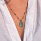 Collier Court Tibétain Ancient Roman Glass - Sharing