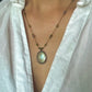 Collier Court Tibétain Topaze Bleue (Rare) - Sharing