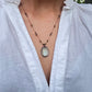 Collier Court Tibétain Topaze Bleue (Rare) - Sharing