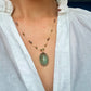 Collier Court Tibétain Fluorite Bleue (Rare) - Sharing