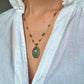 Collier Court Tibétain Fluorite Bleue (Rare) - Sharing