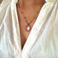 Collier Court Tibétain Quartz Rose - Sharing