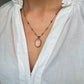 Collier Court Tibétain Quartz Rose - Sharing