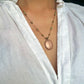 Collier Court Tibétain Quartz Rose - Sharing