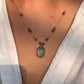 Collier Court Tibétain Ancient Roman Glass Fil Doré (Rare) - Sharing