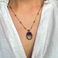 Collier Court Tibétain Fluorite Rainbow (Rare) - Sharing