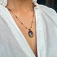 Collier Court Tibétain Fluorite Rainbow (Rare) - Sharing
