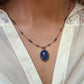 Collier Court Tibétain Lapis Lazuli - Sharing