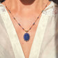 Collier Court Tibétain Lapis Lazuli - Sharing