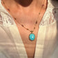 Collier Court Tibétain Turquoise - Sharing