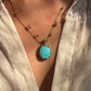 Collier Court Tibétain Turquoise - Sharing
