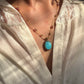 Collier Court Tibétain Turquoise - Sharing