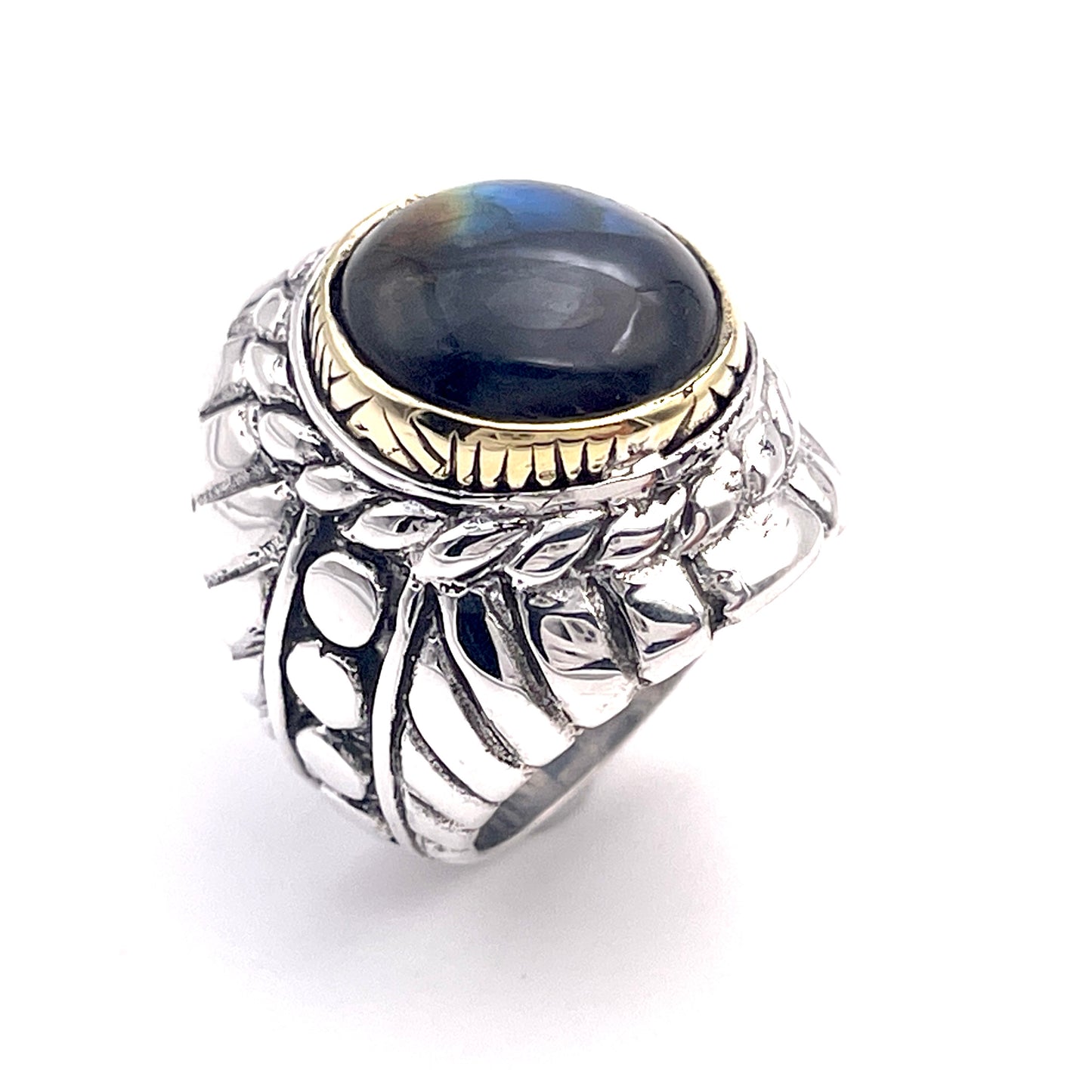 Bague Argent et Labradorite - Jalan Jalan