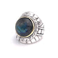 Bague Argent et Labradorite - Jalan Jalan