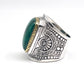 Bague Argent et Malachite - Jalan Jalan