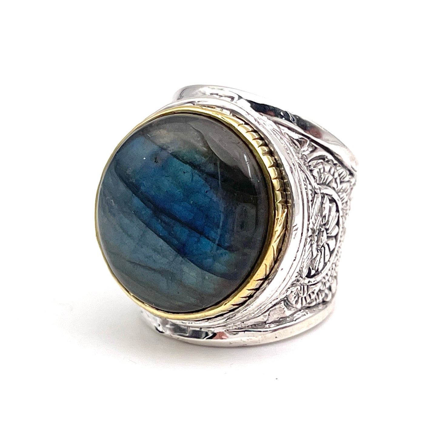 Bague Argent et Labradorite - Jalan Jalan