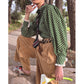 Blouse Joe Chocolat Pois Verts - Claramonte