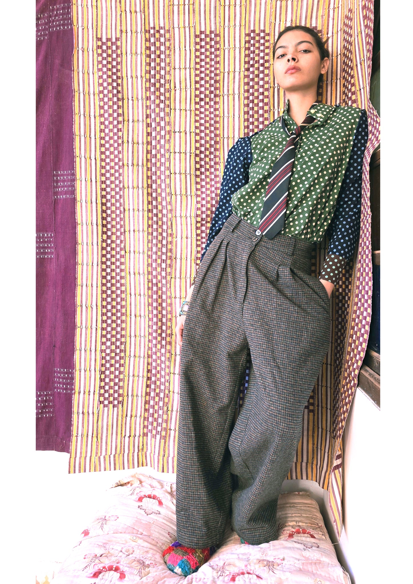 Brian Pants Cotton Khaki - Claramonte
