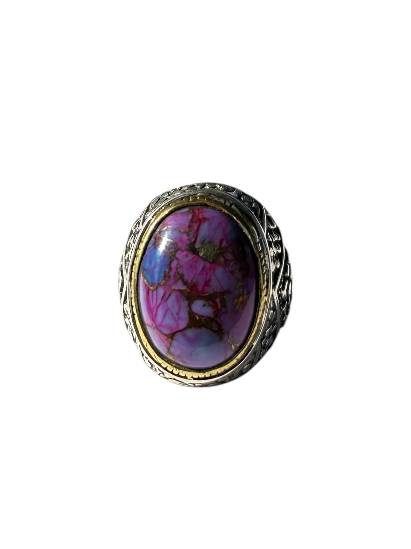 Bague Argent et Chalcopyrite - Jalan Jalan