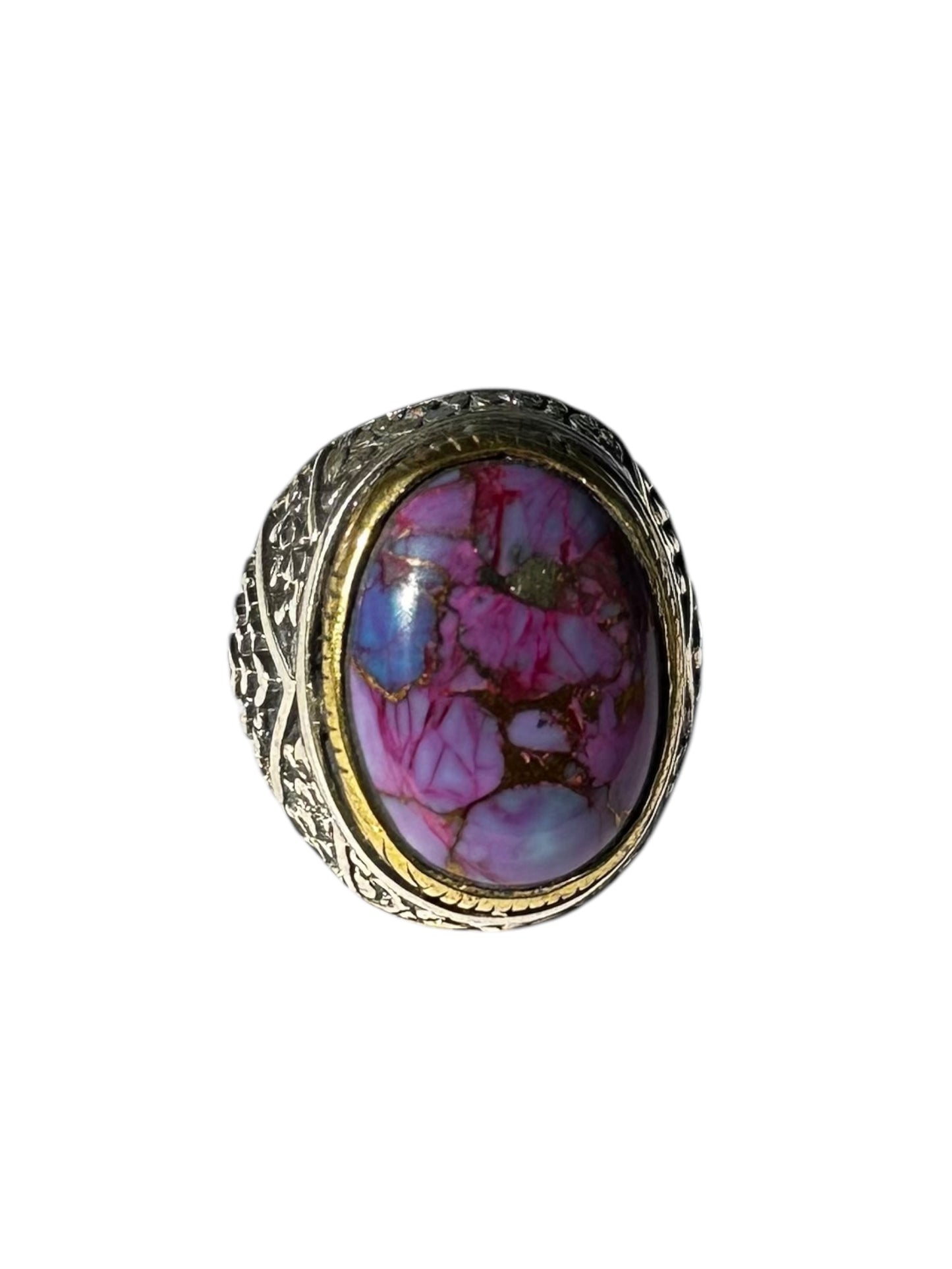 Bague Argent et Chalcopyrite - Jalan Jalan