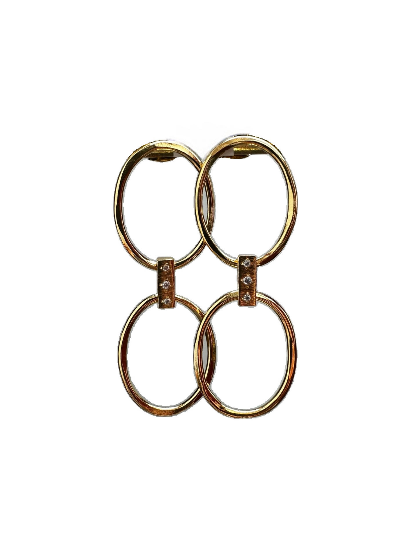 Boucles d'Oreilles Double Anneau - Hanka ïn