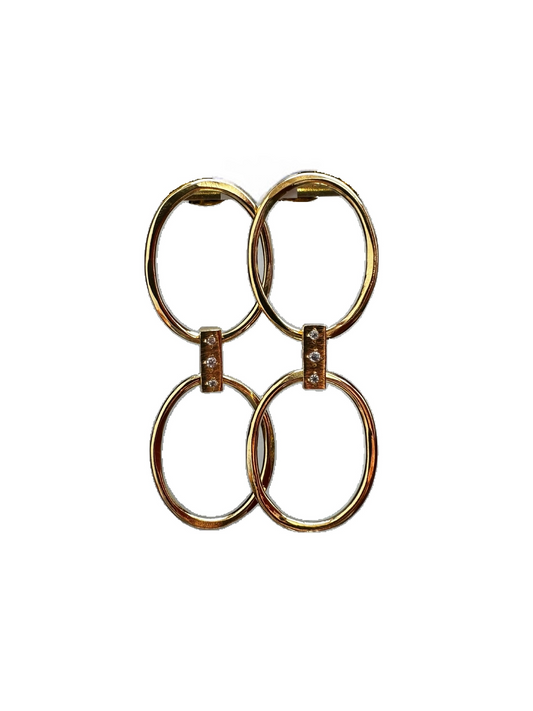 Boucles d'Oreilles Double Anneau - Hanka ïn