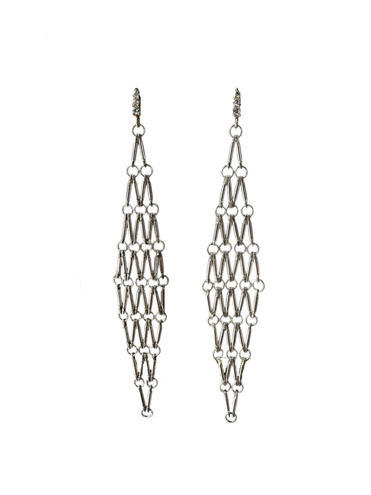 Boucles d'Oreilles Maille Argent - Hanka ïn