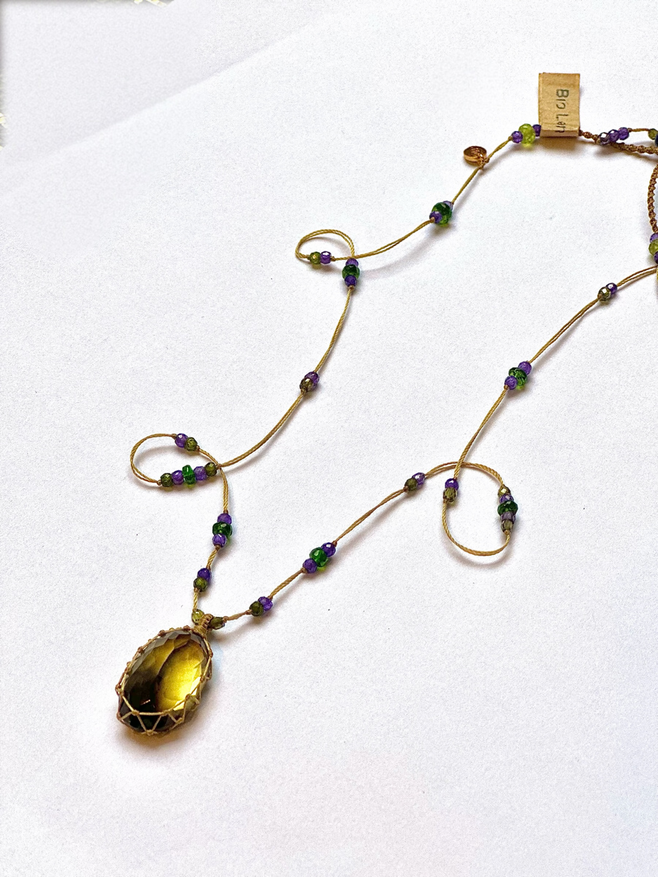 Collier Court Tibétain Bio Lemon - Sharing