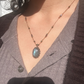 Collier Court Tibétain Labradorite Blue Fire - Sharing