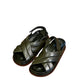 Sandale Cuir Nappa Oliva - Lorenzo Masiero